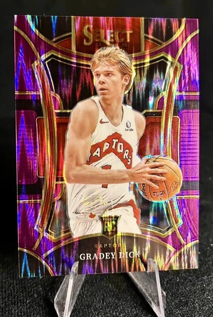 Gradey Dick - Purple Flash Prizm Mezzanine /175 RC - 2023-24 Panini Select