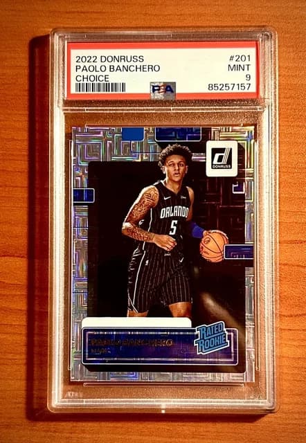 Paolo Banchero 2022-23 Donruss Rated Rookie MOJO CHOICE #201 PSA 9