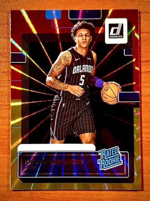 Paolo Banchero 2022-23 Donruss T-Mall Asia Red Gold Laser RC #201 SSP