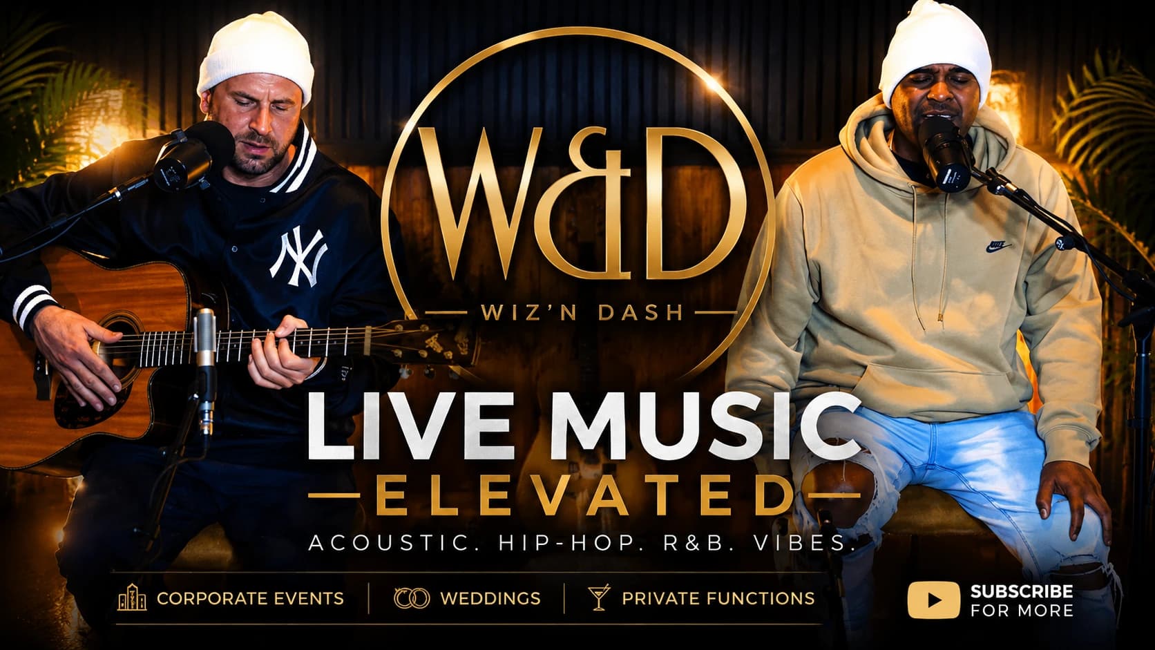 Wiz 'n Dash — Live Music Elevated (Acoustic, Hip-Hop, R&B) — Corporate Events, Weddings & Private Functions